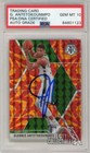 Giannis Antetokounmpo 2019-20 Panini Mosaic Red Orange Auto Card #75 PSA/DNA 10