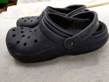 crocs baya lined Womens 7 Mens 5 Blue Clogs Comfort Shoe