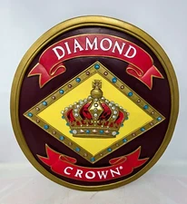 New Diamond Crown Cigar Wall Plaque, Cigars, Logo Madallion