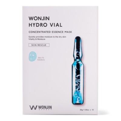 Korean Skincare Wonjin Hydro Vial Concentrated Essence Mask 10pcs