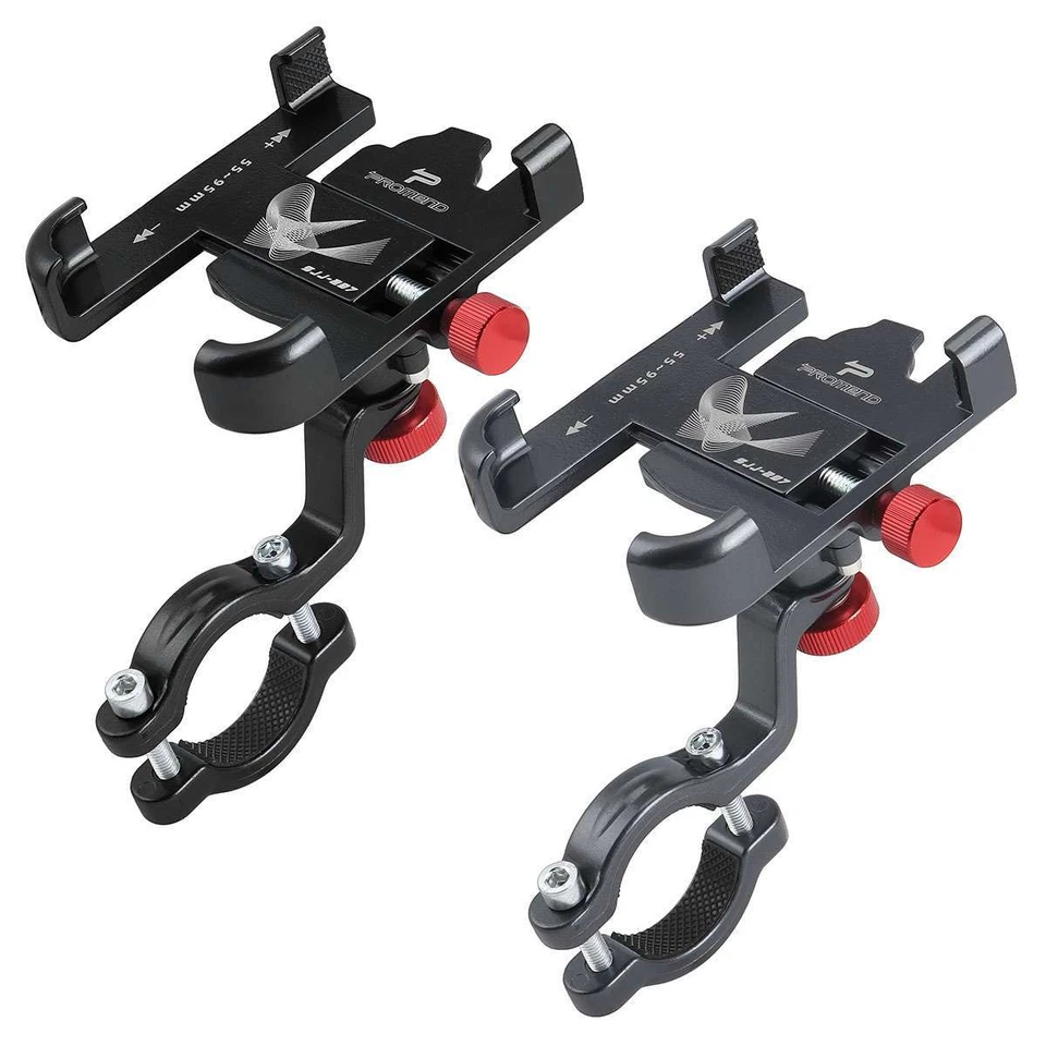 Soporte de manillar GPS para teléfono celular 360° de aluminio para motocicleta bicicleta Foto 2 de 4