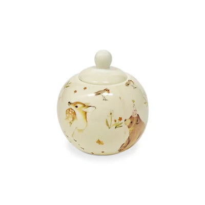 Sucrier En Porcelaine Isabelle Rose Forest Party Shabby Chic Ronde 5413 - Photo 1/2