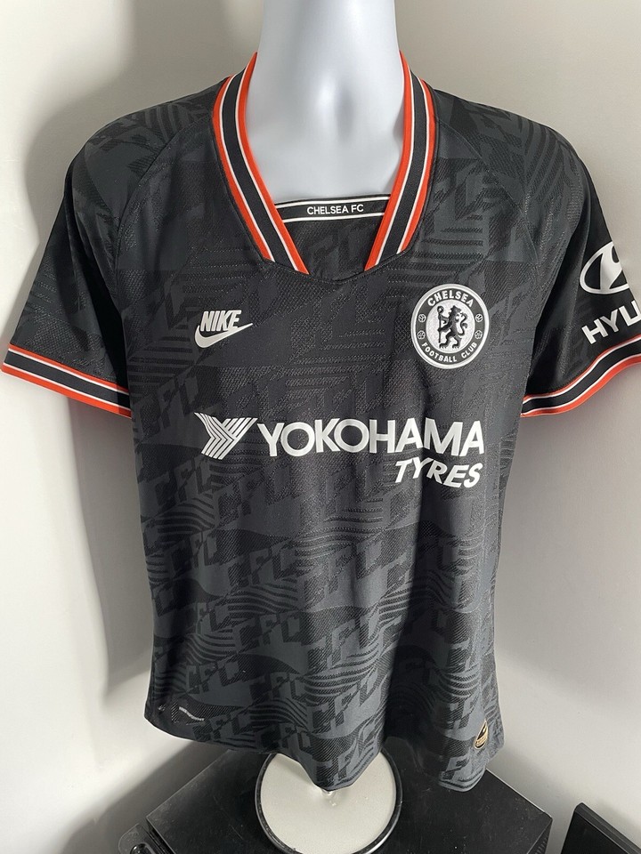 Chelsea Fc Nike Vaporknit Player Issue 2019/2020 Third Shirt Black Mens
