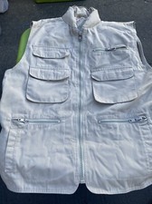 VINTAGE Banana Republic Vest Hooded Jacket 80s Safari Photography Festival L