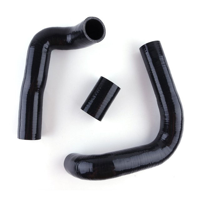 Black Fit Mitsubishi PAJERO V20 2.8TD Intercooler Silicone Hose Boost
