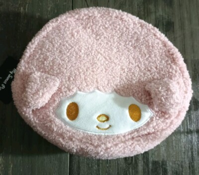 SANRIO ANIME MY SWEET PIANO PLUSH SOFT ZIPPERED COSMETIC BAG PURSE TOTE BIOWORLD