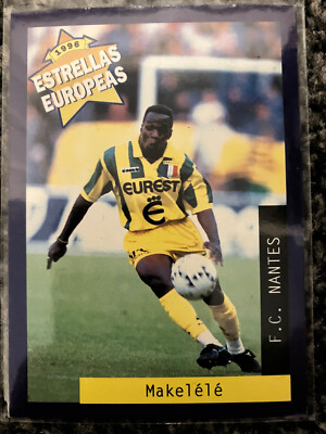 Panini Estrellas Europeas 1996 Claude Makelele Nantes No.30 ROOKIE