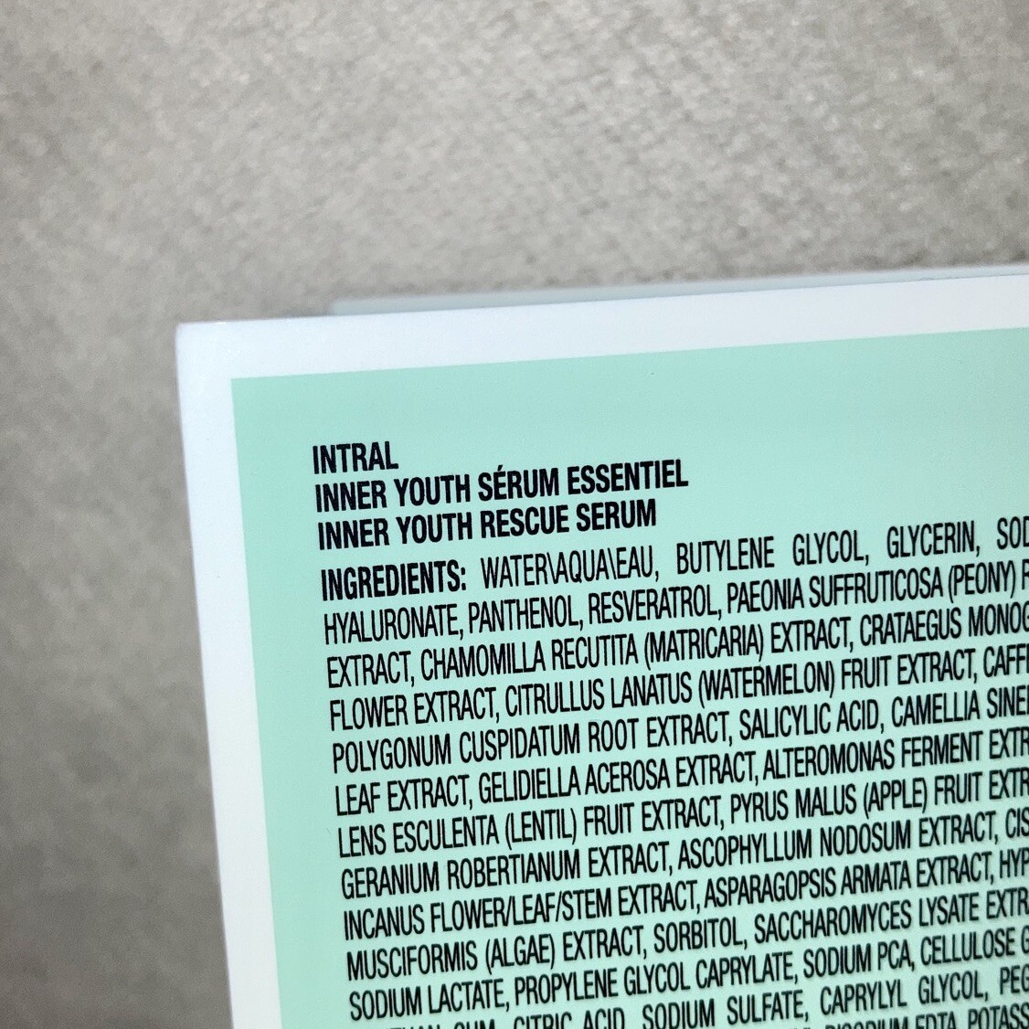 Darphin Intral Inner Youth Rescue Serum Deluxe Sample .1oz, 3ml New in Card
