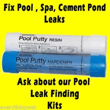 Epoxy Putty Swimming Pool Spa Cracks Leaks Tile Grout Plaster Fix Find Repair