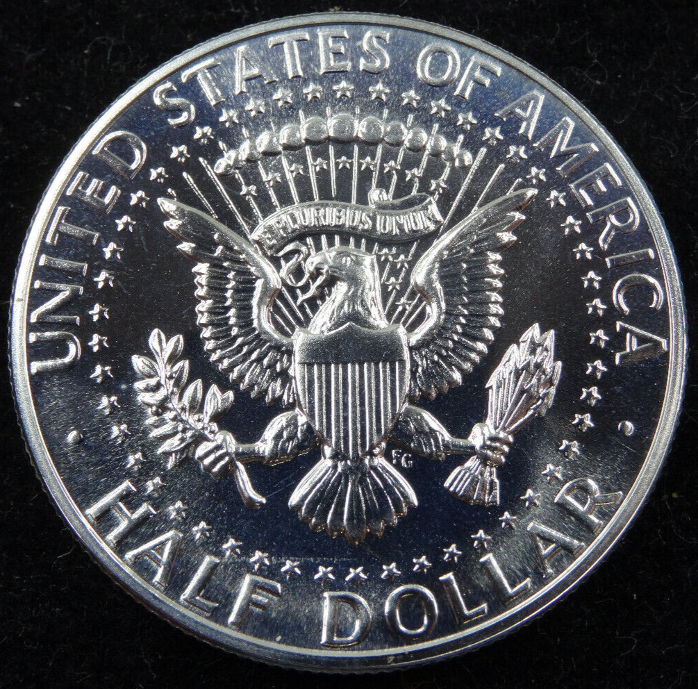 ケネディ 1964 1964 (Accented Hair) Kennedy Half Dollar ~ Gem Proof ~ 90