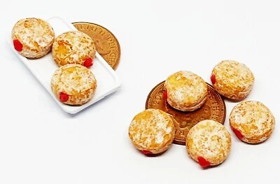 Casa delle bambole marmellata di zucchero ciambelle panetteria fatta a mano scala 1:12 miniatura PL9 ML tumdee