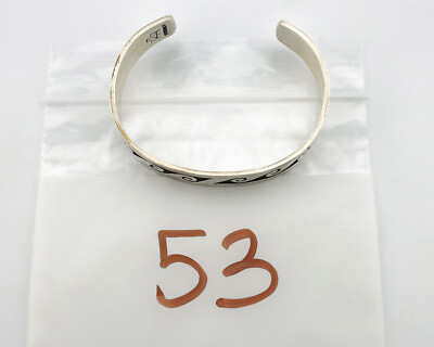 Hopi Bracelet .925 Silver Style Signed Fernando Puhuhefvaya Cuff C