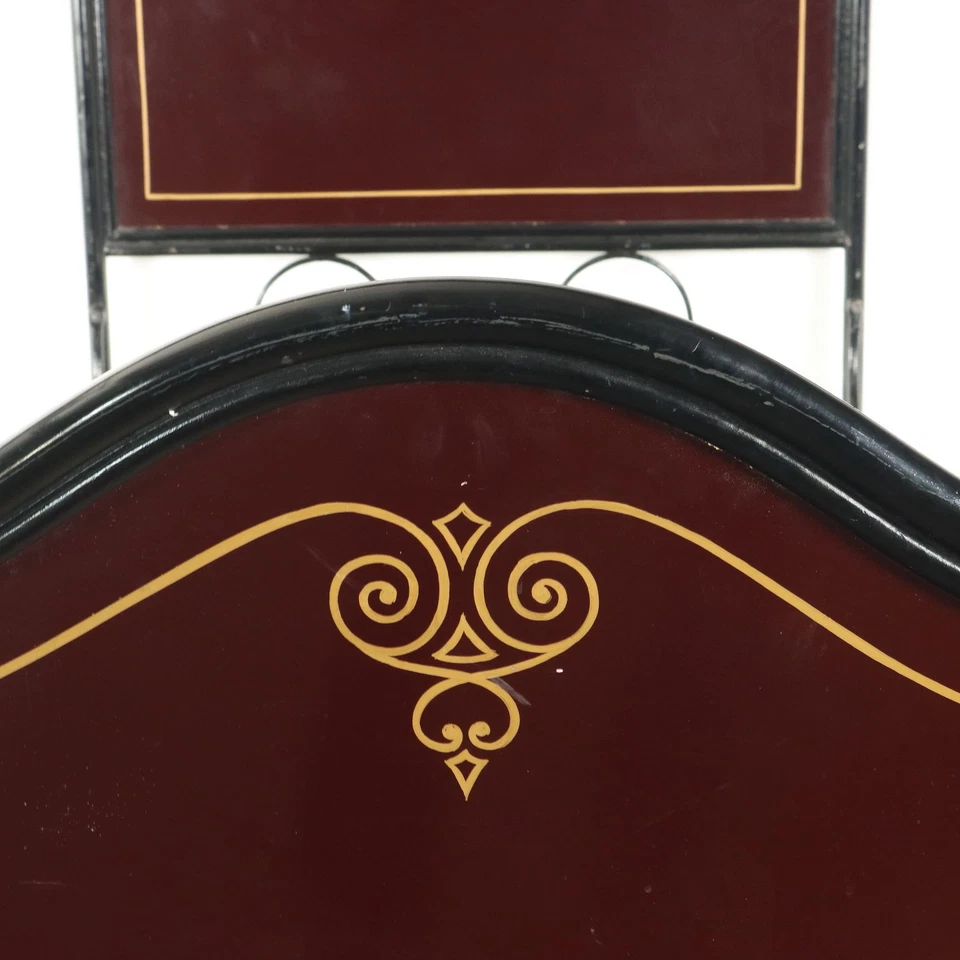 Lit Ancien Umbertino Fer Forgé Italie du XIXe Siècle Original - Photo 4/4