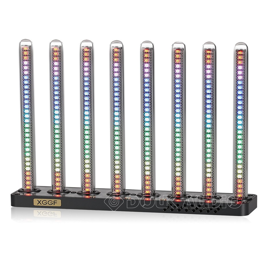 RGB LED Tube Sound Level Meter Music Spectrum Visualizer Display Home ...