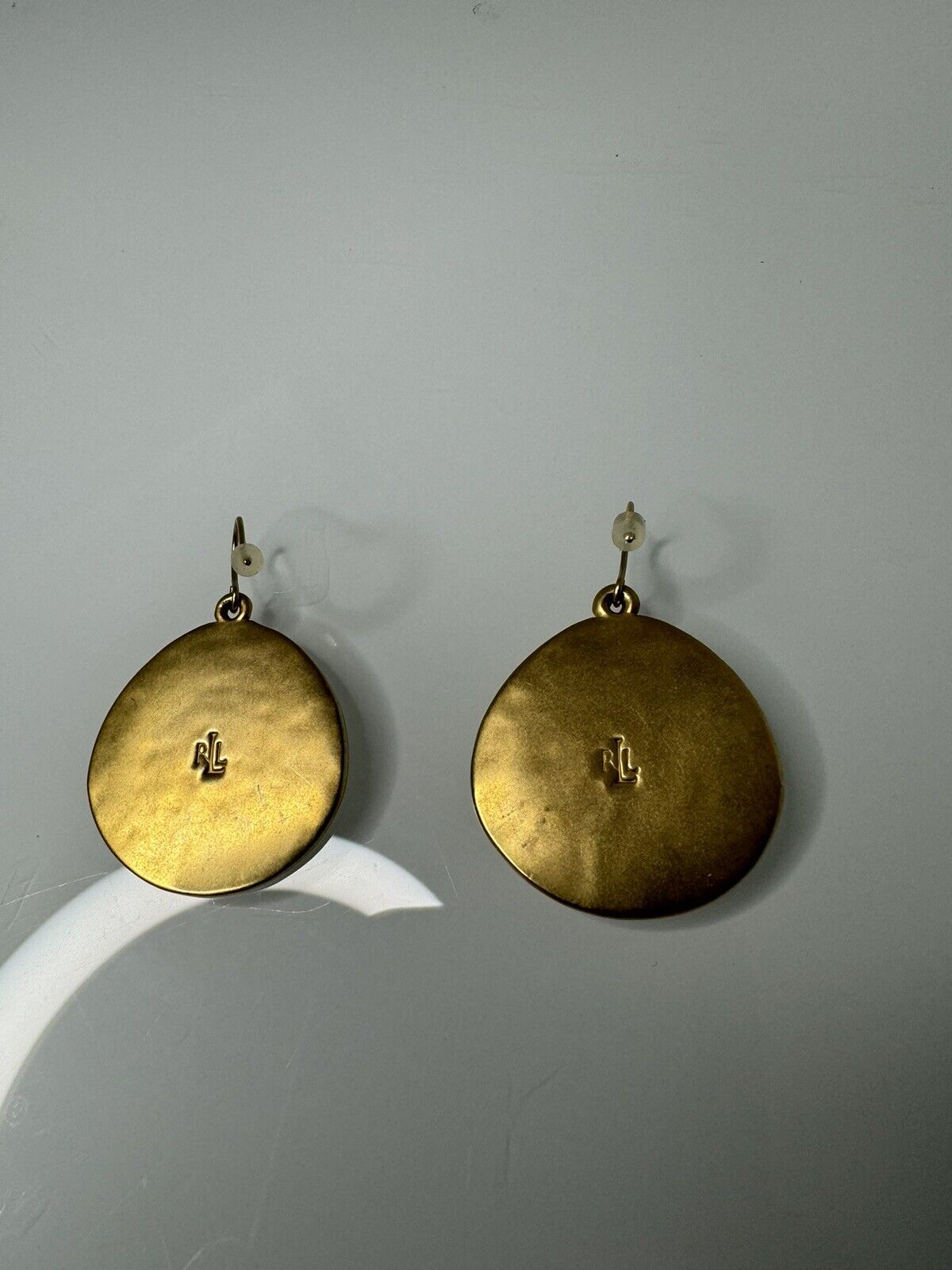 Vintage Lauren Ralph Lauren Gold Tone Earrings Ea… - image 2