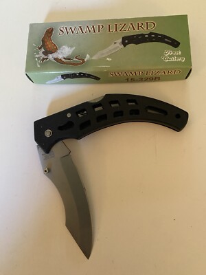 Frost Cutlery Swamp Lizard Folding Knife In Box No.15-329B