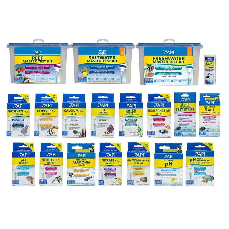 API Freshwaster And Saltwater Aquarium Test Kits