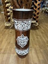 Wooden Holder Candle Stand New Design Large 80  cm Home Decor Brown~White Colour