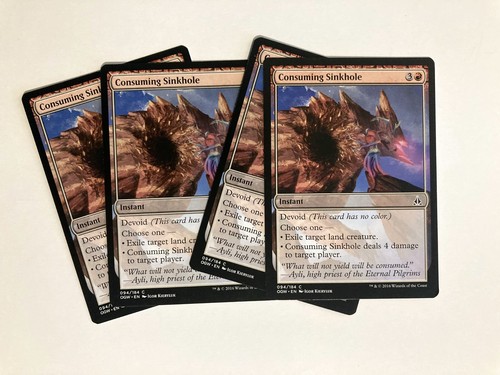 Consuming Sinkhole (4) NM Oath of the Gatewatch MTG Magic the Gathering - 第 1/1 張圖片