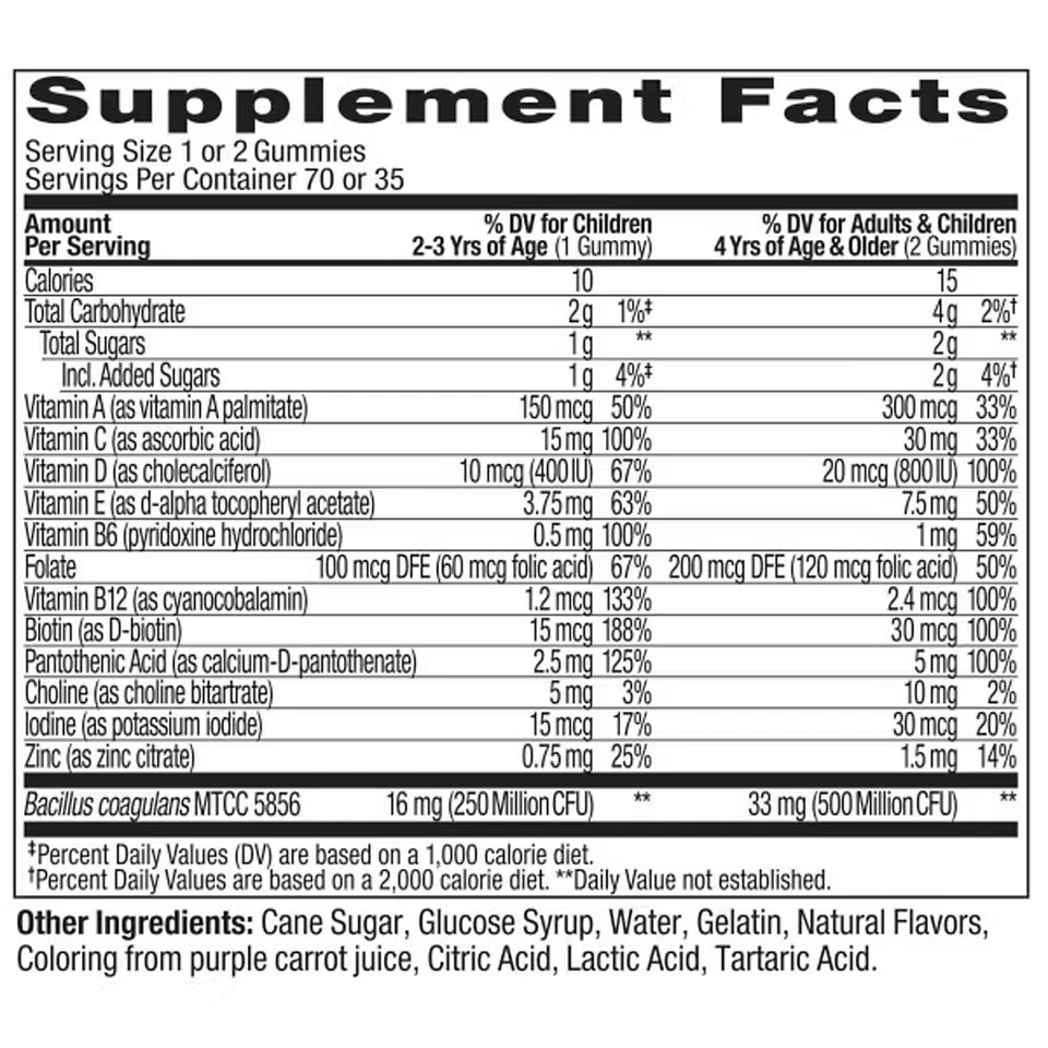 Multi Olly para niños con gomitas probióticas - Berry Punch, 160 ct. Foto 2 de 4