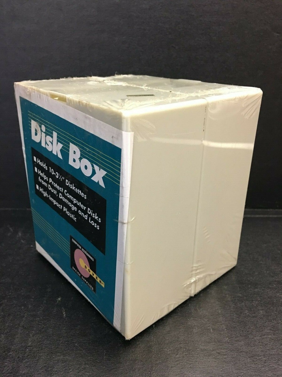 2 ea Vintage Disk Box - Holds 10 3.5