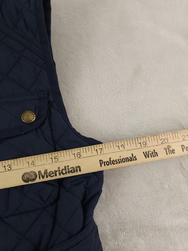 Polo Ralph Lauren Quilted Vest Girls Large 12-14 Belted Navy Blue - Picture 6 of 8