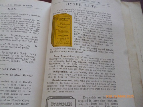 C.I. HOOD LONDON HOOD'S A.B.C. HOME DOCTOR CHEMIST/MEDICINES 1916 RARE BOOKLET - Picture 15 of 19