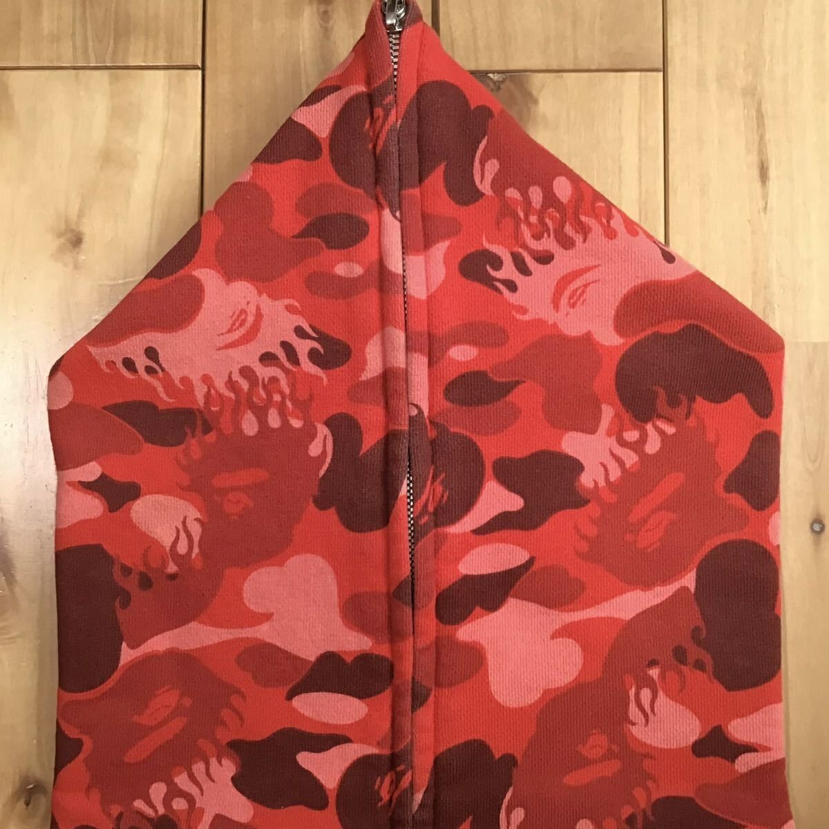 BAPE Fire camo full zip hoodie red camo a bathing ape flame BAPE Fire camo full zip hoodie red camo a bathing ape flame
