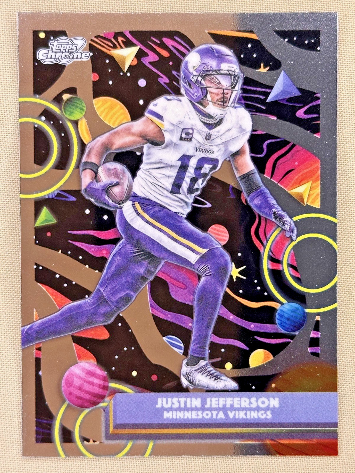 2025 Topps Cosmic Chrome Justin Jefferson - Minnesota Vikings #65
