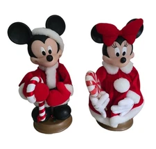 Santas Best Holiday Animation Vintage Disney Mickey & Minnie Mouse 17in With Box