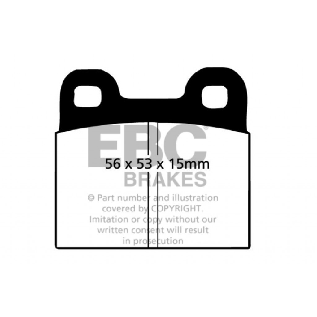 EBC For Lamborghini Countach 1974-1981 Front Brake Pads Yellowstuff
