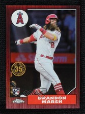 2022 Chrome 1987 Topps Baseball Red Refractor 2/5 Brandon Marsh #87BC-18 0qj6