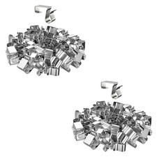50x Gutter Clips for Gutter Hooks Steel Small Weatherproof for Deck Seasonal