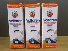 3 Pack Voltaren Arthritis Pain Reliever Gel - 3.53oz Tube Each Box Exp. 05/2028