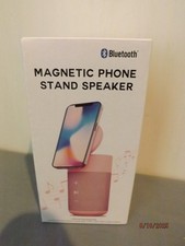 Magnetic Bluetooth Phone Stand Speaker Pink--Brand New