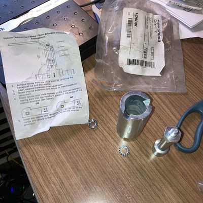 UPONOR F5630003 2-5/8'' STEM EXTENSION KIT FOR 1-1/2'' & 2'' VALVE 662295