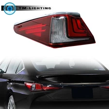 Left Driver Side Rear Tail Light Lamp Chrome LED For 2019-2021 Lexus ES250 ES350
