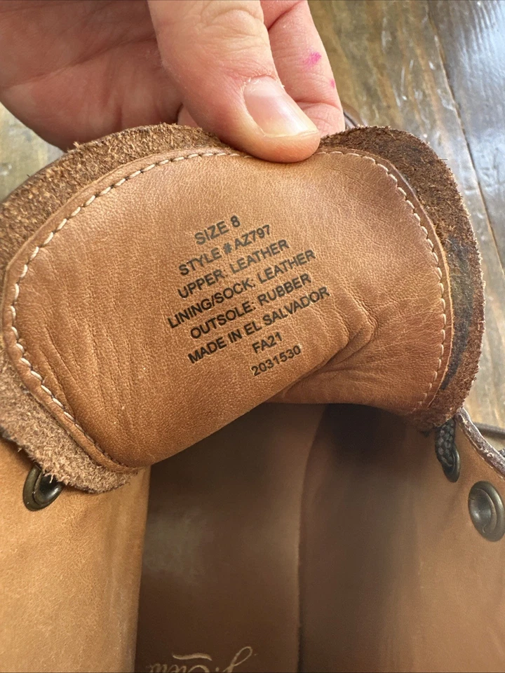 Botas J Crew Kenton Pacer para hombre botas Chromexcel suela vibrante talla 8 usadas Foto 4 de 4