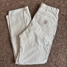 Carhartt WIP Single Knee Pant Wall Faded Canvas Carpenter Work Trousers W29 L32