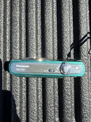 Panasonic Lumix DMC-FS3 Digital Camera Aqua Teal Blue Not Tested