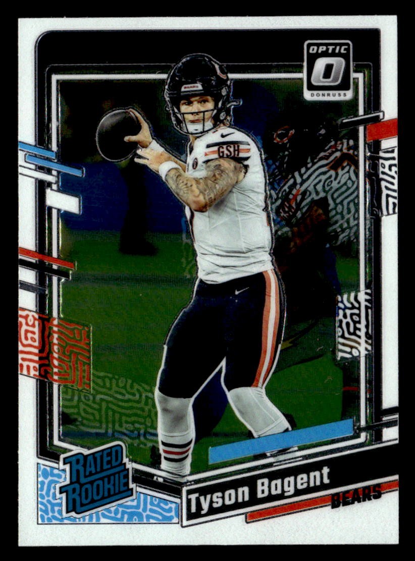 Tyson Bagent 2023 Donruss Optic Rated Rookie Card #216 Chicago Bears