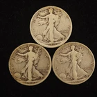 1918-PDS 50c Walking Liberty Half Dollars - Free Shipping USA