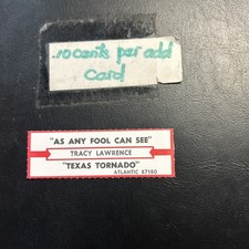 1 JUKEBOX TITLE STRIP Tracy Lawrence Has Any Fool Can See/Texas Tornado 45