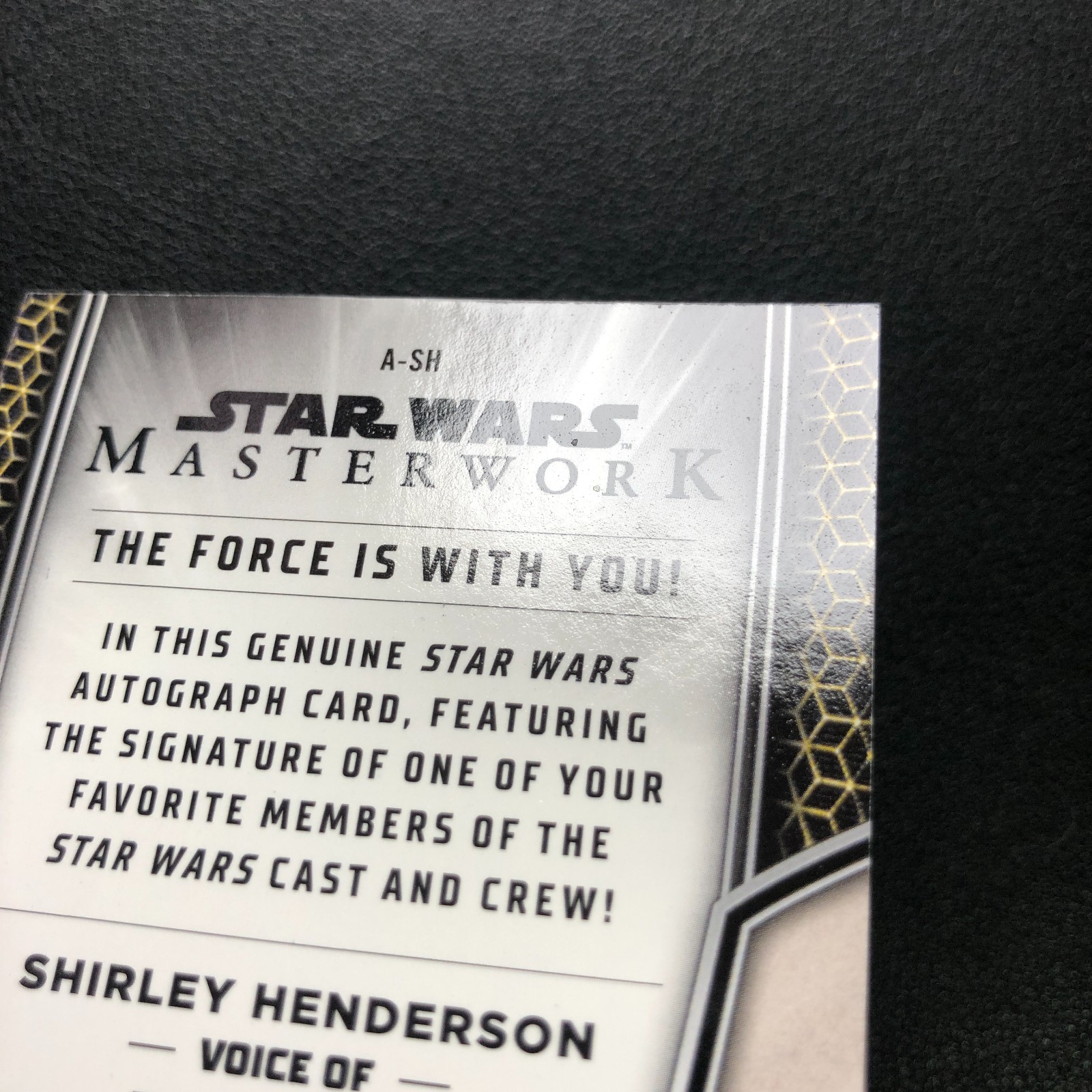 2025 Topps Star Wars Masterwork On Card Auto Shirley Henderson Babu Frik /99 view 2