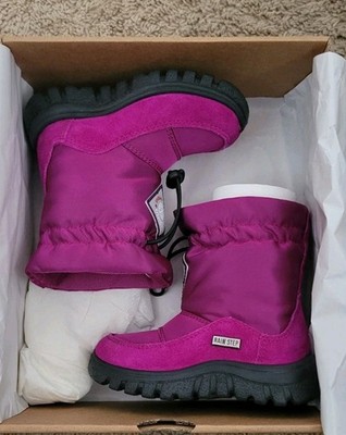 NIB Naturino Varna Tulip Waterproof Snow Boots Girls Kids Size US 6 Euro 22