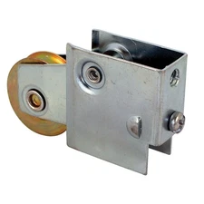 -Line D 1562 Single 1-1/2 In. Steel Roller Assembly, Bearing, Plain Back (Sin...