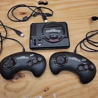 Sega Genesis Mini Classic Console MK-16000 W/ 2 Controllers Tested Works