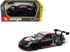 Porsche 911 Gt3 R Black 124 Diecast Model Car By Bburago 28048