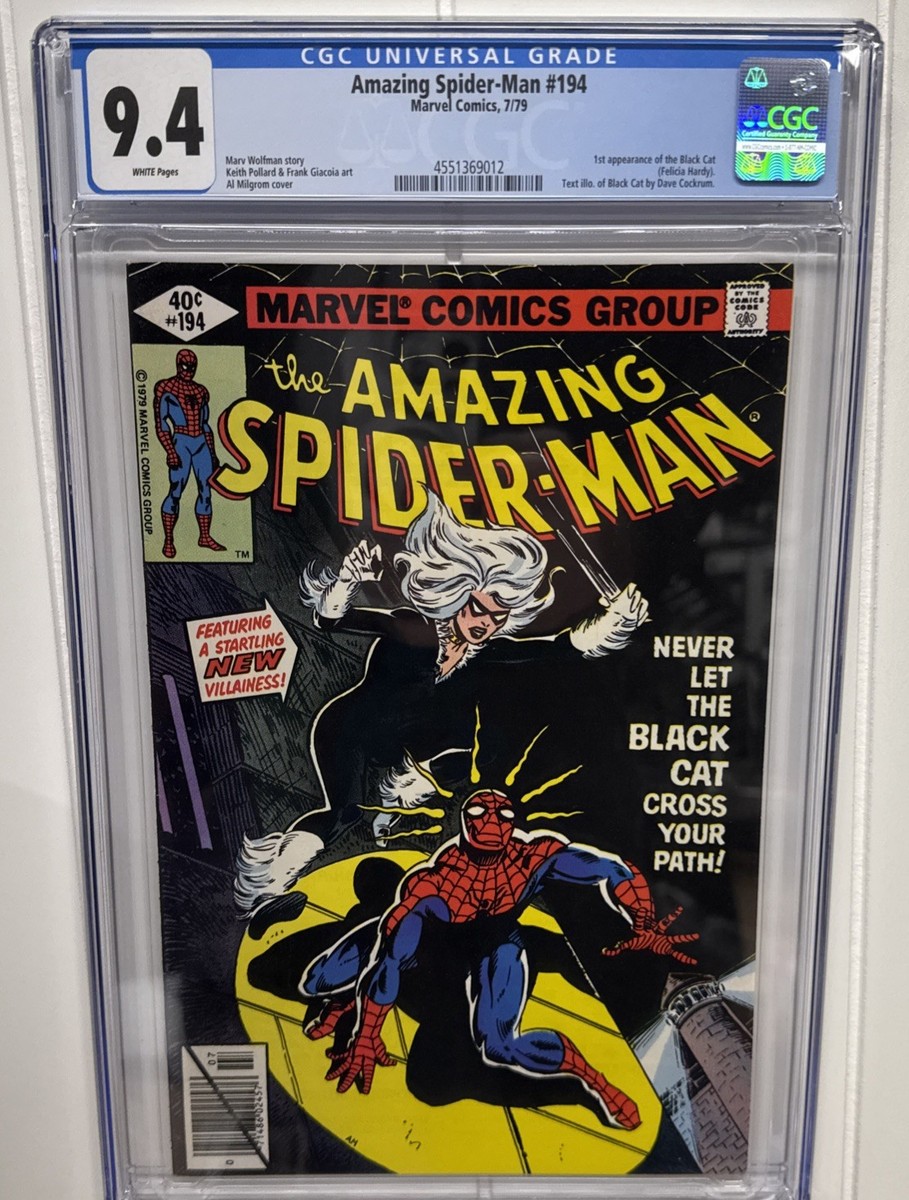 アメコミ Amazing spider man #194 初登場 Black Amazing Spider-Man #194 CGC 9.4 (1979) - First Appearance Of Black