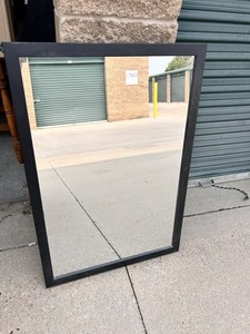 Medium Sized Black Framed Mirror